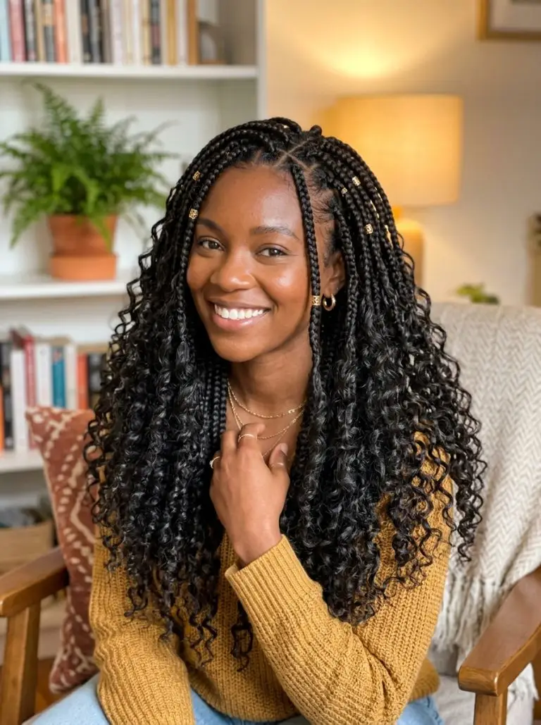 18+ Boho Braids Hairstyles for Black Women That Are Effortlessly Stunning
